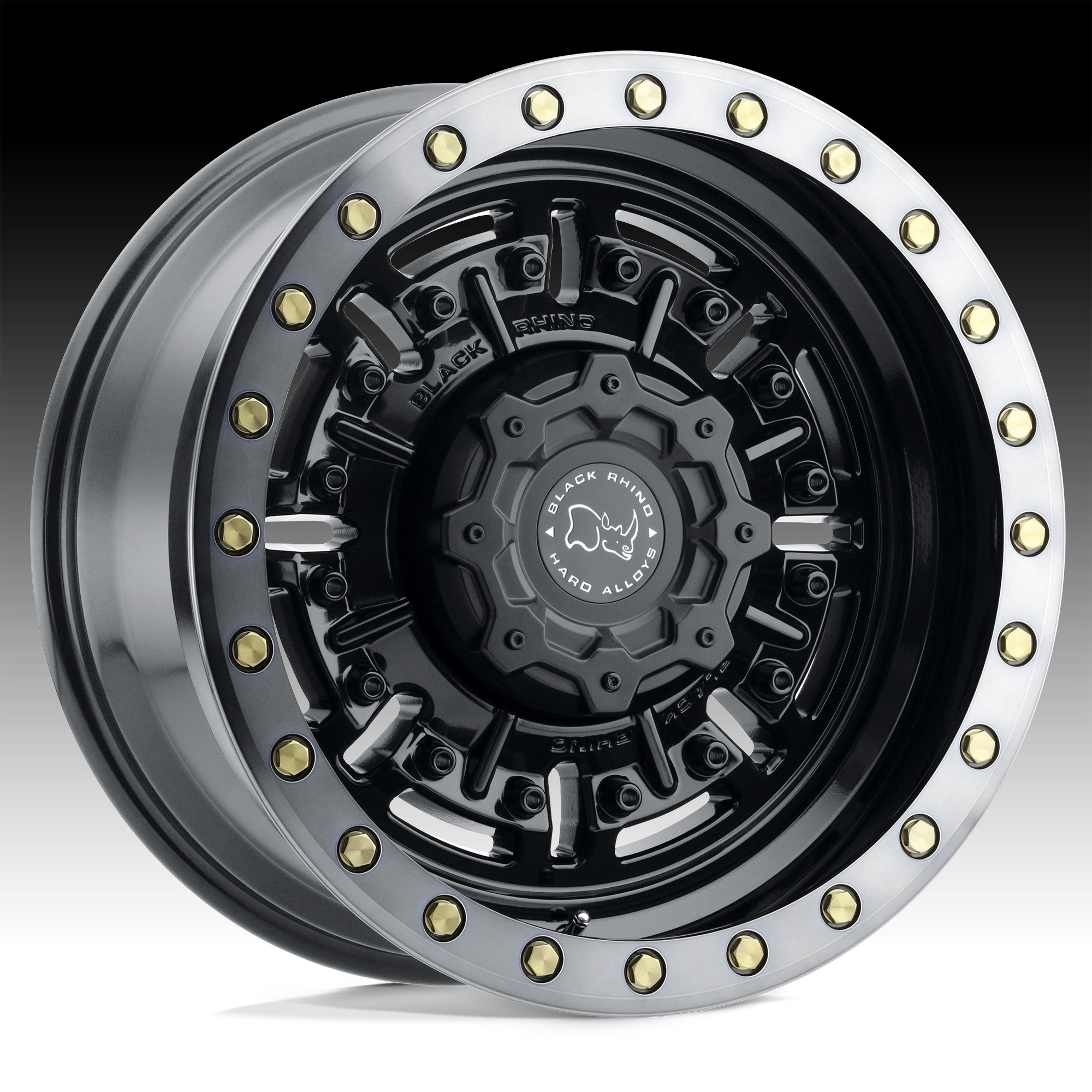 Black Rhino Abrams Matte Gunmetal Custom Truck Wheels - Abrams - Black